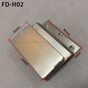 Aluminio personalizado baño y oficina aluminio partición ducha vidrio puerta bisagra - Product Image 5