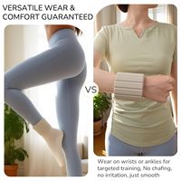 Poids de poignet magnétique personnalisé en gros avec logo, poids de poignet en silicone de 2 lb pour femmes, accessoires de Pilates, équipement de gym