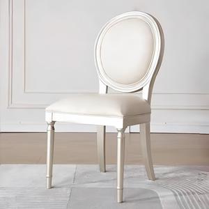 Table à manger ronde en bois massif de style américain, luxe léger, moderne et minimaliste, avec plateau tournant, ensemble de salle à manger commercial durable - Product Image 5