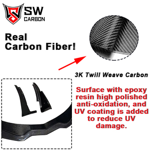Lèvre de pare-chocs avant en fibre de carbone pour <span class=keywords><strong>Chevrolet</strong></span> <span class=keywords><strong>Corvette</strong></span> C7 Z06, lèvre avant, spoiler inférieur, kit carrosserie - Product Image 2