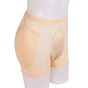 Calzoncillos bóxer moldeadores de encaje para hombre al por mayor, shorts transgénero con malla oculta para crossdressing, ropa interior de nailon - Product Image 1