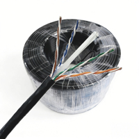 Câble en vrac KARENDA CAT6 UTP en cuivre massif 24AWG, bobine de 100m, 250MHz, pour câblage Internet haut débit résidentiel et commercial