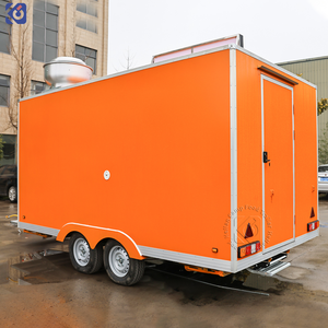 CAMP 2026 Remorque alimentaire carrée personnalisée, boutique mobile, kiosque à café et à nourriture, bar à sandwichs, tacos et café, cuisine extérieure, food truck - Product Image 4
