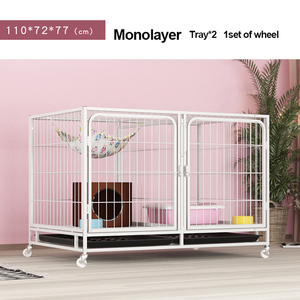 Pet <b>Cage</b> Iron Small Animals Houses 3-Storey 6-Door Breathable Square-Tube Steel Wire Solid Push-Up Closure Customized Size Color - Product Image 3