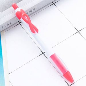 Bolígrafo de Plástico Personalizado al por Mayor, Ancho de Escritura de 1.0 mm, Logotipo de Concienciación sobre el Cáncer de Mama y la Salud Mental/Doméstica, Múltiples Colores - Product Image 3