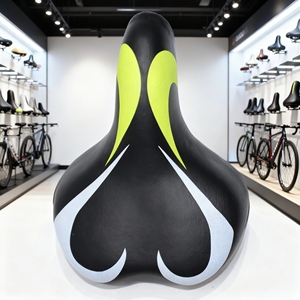 Sillín de <span class=keywords><strong>bicicleta</strong></span> de carretera impermeable PU Superficie suave a prueba de golpes <span class=keywords><strong>asiento</strong></span> de <span class=keywords><strong>bicicleta</strong></span> redondo aerodinámico reflectante MTB sillín - Product Image 4