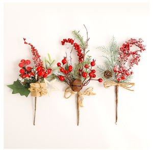 Adornos Navideños Artificiales con Brillantina Premium para Decoración de Árboles de Navidad, Fiestas, Centros de Mesa y Decoración del Hogar - Product Image 1