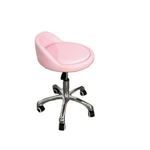 Meubles de salon de beauté Kisen, vente flash, tabouret de pédicure moderne blanc, noir, rose, luxueux, table à ongles, chaise de maître avec roulettes - Product Image 2