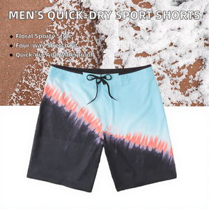 Men's Sporty Quick Dry Sport Gym Board <b>Shorts</b> Breathable 4 Way Stretch Cotton Mid-Waterproof Floral <b>Decoration</b> Drawstring Beach - Product Image 2