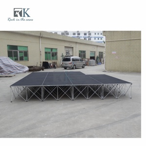 High Quality Factory Price Folding <b>Stage</b> <b>Platform</b> Black Aluminum Alloy Outdoor Event Wedding <b>Stage</b> - Product Image 2