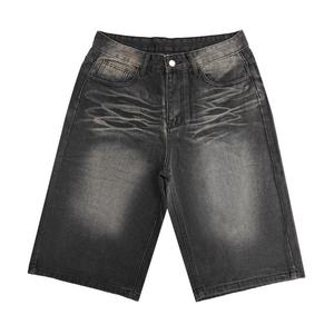 Shorts en jean pour homme, style cargo, décontracté, tendance, surdimensionné, délavé, de haute qualité, Edge Denim - Product Image 2