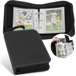 1 Pocket Black Mini Poke Moned Binder <strong>Card</strong> Album with Removable Sleeves for 80 <strong>Cards</strong> in 3X 4'' Foil <strong>Trading</strong> <strong>Card</strong> Binder Custom - Product Image 6