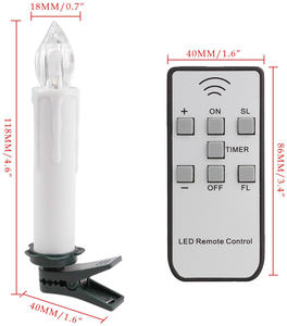 Freepower HA PORTATO <span class=keywords><strong>Candele</strong></span> <span class=keywords><strong>Di</strong></span> <span class=keywords><strong>Natale</strong></span> Con Telecomando <span class=keywords><strong>di</strong></span> Controllo, <span class=keywords><strong>Candele</strong></span> Senza Fiamma <span class=keywords><strong>per</strong></span> il <span class=keywords><strong>Natale</strong></span> (10 PCS Bianco Caldo) - Product Image 6