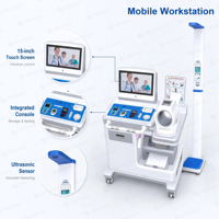 Kiosque de santé à écran tactile en libre-service, kiosque de téléconsultation, kiosque de contrôle de santé, kiosque médical, guichet automatique de santé, analyseur de composition corporelle 3D
