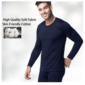 Set biancheria <span class=keywords><strong>intima</strong></span> <span class=keywords><strong>termica</strong></span> da <span class=keywords><strong>uomo</strong></span> in cotone di alta qualità canottiere personalizzabili a maniche lunghe per la caratteristica traspirante invernale - Product Image 3