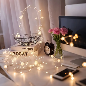 LED Globe Fairy <b>String</b> <b>Lights</b>, Battery Operated Decorative Twinkle <b>Lights</b> for Bedroom, Wedding, Party, Christmas, Home, Garden - Product Image 6