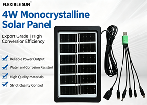 6V 4W <b>Mini</b> <b>Solar</b> <b>Panel</b> Outdoor Waterproof Portable <b>Solar</b> <b>Panel</b> for Mobile Phone Charging - Product Image 4