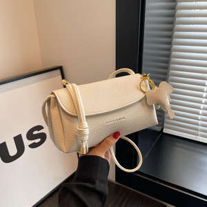 2026 new women's solid color crossbody <b>bag</b> PU <b>soft</b> <b>leather</b> women's simple shoulder <b>bag</b> - Product Image 4