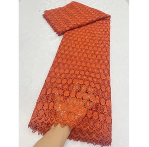 Vente chaude Design Guipure Cordon Dentelle Tissu Aso Ebi pour Robe De Soirée Brodée Dubaï - Product Image 4