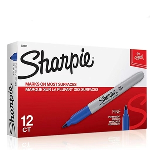 Sharpie đánh dấu vĩnh viễn, điểm tốt, Mực đen (12 gói) - Product Image 2