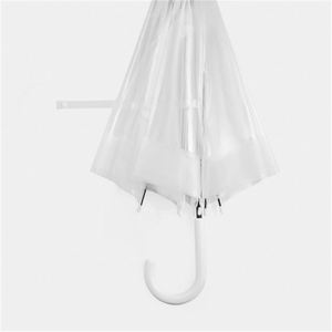 Parapluie pour enfants, design bulle transparente, motif licorne, pliable, commande manuelle, style mignon, 8 baleines, diamètre ouvert 90 cm, droit, pour la pluie - Product Image 1
