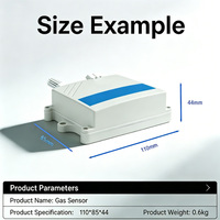 Capteur sans fil LoRaWAN de CO2, température et humidité NDIR 0-6000ppm DC 5-28V pour la surveillance de la qualité de l'air intérieur