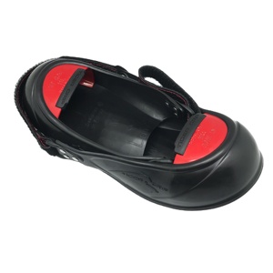 Couvre-chaussures de visiteur antidérapantes avec embout en aluminium anti-rayures doublure en cuir véritable et semelle intérieure en caoutchouc essentiel au travail - Product Image 1