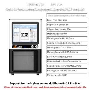[Precio Especial] Máquina de Marcado Láser M-Triangel de 20W/8W para Remover la Cubierta Trasera de Vidrio de iPhone Serie X-14 - Product Image 4