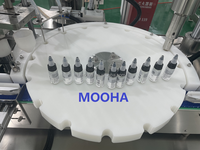 Machine automatique rotative de remplissage et de bouchage de bouteilles en verre pour huiles essentielles et cosmétiques, flacons de 10 ml, compatible avec les poudres, à moteur.