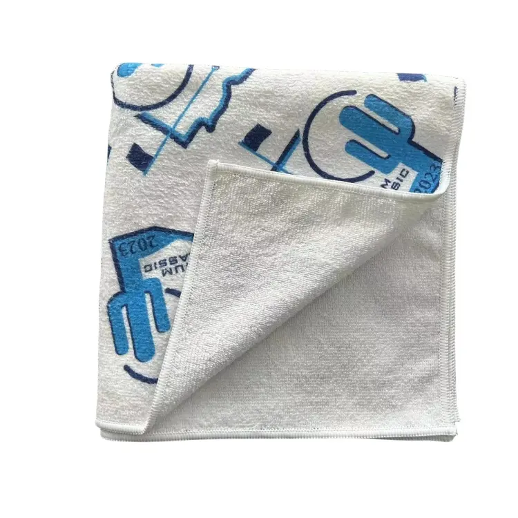 450gism पॉलिएस्टर कपास कपड़े तौलिया के लिए पॉलिएस्टर के पक्ष में प्रिंटिंग स्वीकार करते हैं