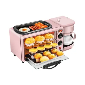 Máquina de café da manhã com forno 3 em 1, máquina de café da manhã com toast, uso doméstico, novo, 2022
