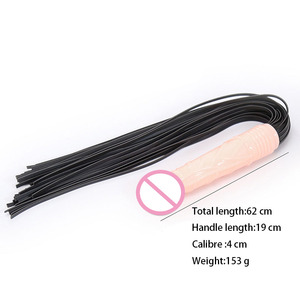 FHTF Fouet en cuir exotique, fouet de dressage, fouet à claquer, plug anal, jouets sexuels BDSM pour adultes - Product Image 6