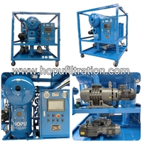 HOPU Nouvelle Machine de Purification et de Filtration d'Huile d'Isolation de Transformateur Entièrement Automatique Triphasée de 8 Gallons pour Huile Usagée