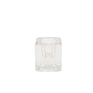 Vaso de Cerveza de Cristal Transparente Cuadrado 4x4, Estilo Moderno, Reutilizable, con Rayas, Marca XQ, Vaso Pequeño para Cubitos de Hielo, para Mesa de Comedor - Product Image 2