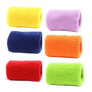 大量格安コットンテリークロスリストバンドヘッドバンド汗止めバンドカスタムロゴ乳がん啓発リボンピンクリストバンド - Product Image 3