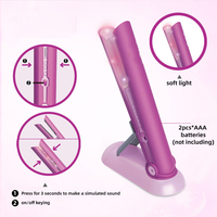 Kit de jeu de beauté pour filles, équipements de salon simulés avec des accessoires amusants, gel pour cheveux, permanente électrique et sèche-cheveux jouets