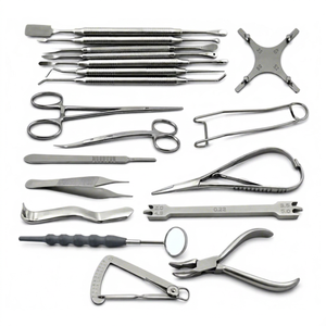 Juego de Instrumentos Quirúrgicos para Implantes Dentales, Kit de Disección Quirúrgica Veterinaria para Animales Pequeños, Acero Inoxidable, Certificado CE - Product Image 1