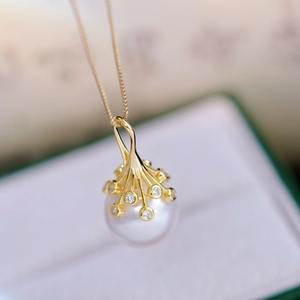 Colgante de Plata S925 para DIY y Cuentas Elípticas Vacías de 11-13 mm, Accesorio de Moda para Collar, Accesorios de Perlas Premium 31149 - Product Image 2