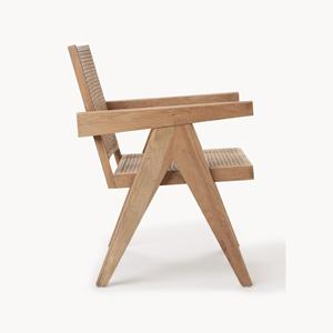 Chaise en bois de style nordique pour salle à manger, chaise d'appoint en bois <span class=keywords><strong>Jeanneret</strong></span> Chandigarh, meubles de salon - Product Image 4
