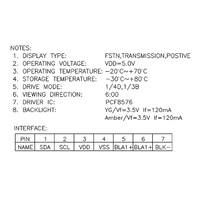 Herstellerverkauf 6,6-Zoll 664-Segment LCD-Anzeigepanel und -Modul mit PCF8576 IIC-Schnittstelle für Kraftstoffzapfsäulensteuerung