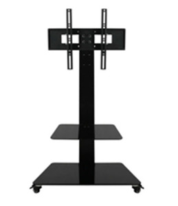 <span class=keywords><strong>Support</strong></span> de télévision sur roulettes en acier inoxydable épais MG, robuste, noir, certifié CE, VESA 600x400, moule privé pour téléviseurs de 32 à 70 pouces - Product Image 1