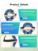 Masque de protection personnalisé pour le softball, léger et respirant, équipement de receveur de baseball pour les sports d'équipe