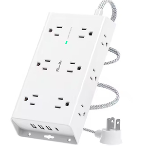 Di alta qualità <span class=keywords><strong>12</strong></span> AC Desktop Power Strip con 4 USB-C a parete montabile 15A sovratensione Flat Plug 3 ampi spazi - Product Image 2