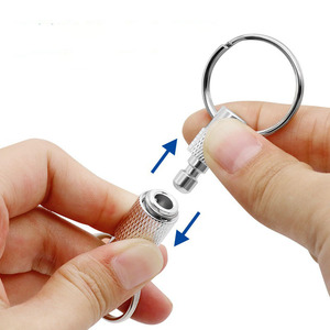 Mùa Xuân Chia Snap Tách Tách Keychain Nhanh Chóng Phát Hành Có Thể Tháo Rời Đôi Nhẫn Kéo Ngoài Móc Khóa Có Thể Tháo Rời Cho Túi Ví Vành Đai - Product Image 4