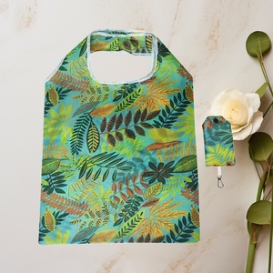 Mailer Hotselling <b>In</b>-stock Large Polyester Foldable Letter Pattern Tote Bag Supermarket Portable Shopping Bag Gift Bag Wholesale - Product Image 3