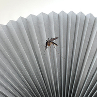 Moustiquaire Rétractable 2026, Maille Enroulable pour Fenêtre et Porte, Coulissante Verticale, Profilé Aluminium Anti-Insectes, Écran Plissé