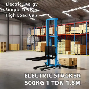 Apilador Eléctrico Autocargable Pequeño JYH para Uso en Restaurantes, Capacidad de 500kg-1000kg, Control Remoto, Montacargas Portátil de 48V 1 - Product Image 3