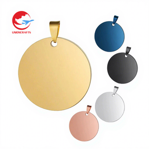 Металлическая круглая табличка для лазерной гравировки - Product Image 1