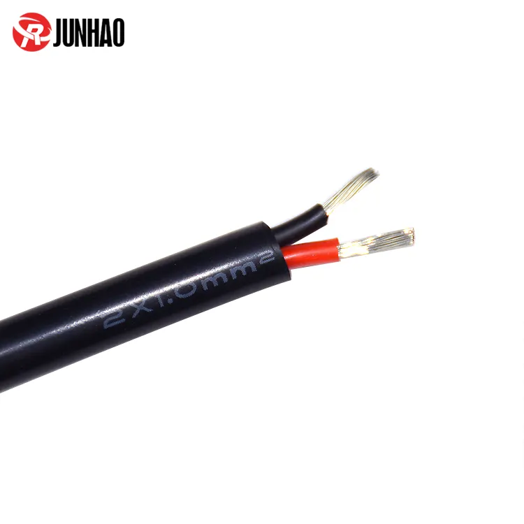 Cable doble aislado de goma de silicona, cable de alimentación de 2 núcleos, 1,5mm, 2x1,5