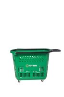 Chariot de courses à plateforme à 4 roues en plastique pour enfants, poignée réglable, design écologique pour une utilisation en intérieur/extérieur, pour les enfants de 6 à 12 ans